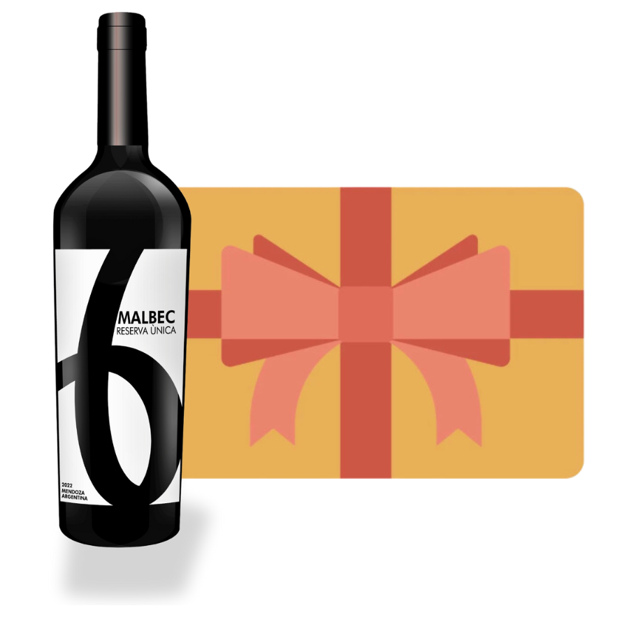 Carte cadeau Carton de 6 bouteilles Rouge ou Blanc